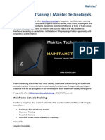 Mainframe Training Content