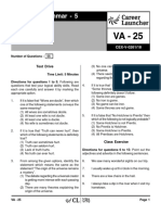VA-25 Grammar 5 With Solutions