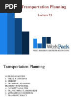 Lecture 23. Basics of Transportation Planning