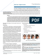 Management of Skeletal Class II Malocclusion With Functional Regulator II PDC 1000118