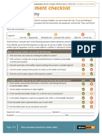 Risk Assessment Checklist: For Ladder Safety