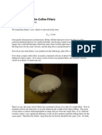 Stokes' Law and The Coffee Filters: A Problem