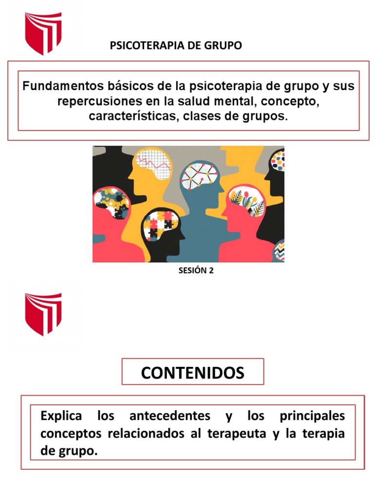 Características de la Psicoterapia de Grupo | PDF | Psicoterapia | Las ...