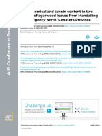 Phytochemical and Tannin Content in Two Species of Agarwood Leaves From Mandailing Natal Regency North Sumatera Province