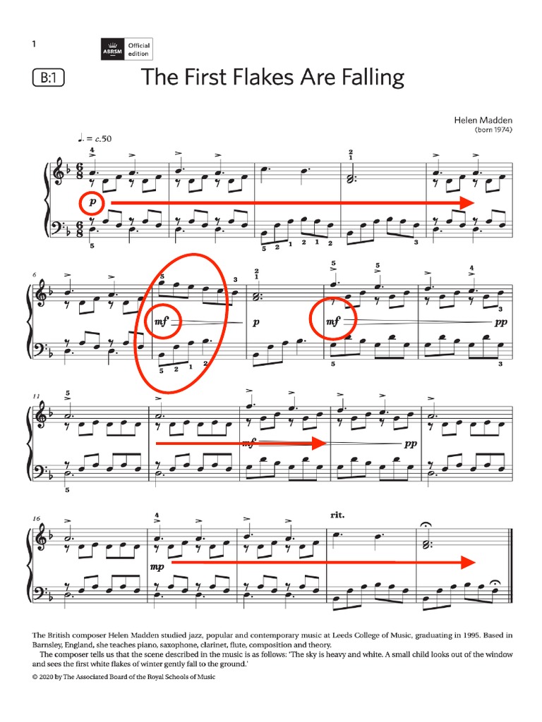 B1 - The First Flakes Are Falling Tick | PDF