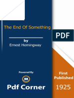 The End of Something PDF