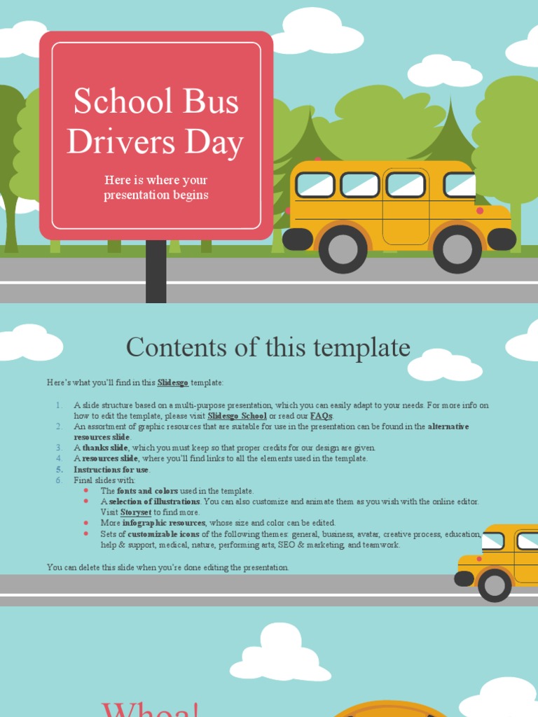 School Bus Drivers Day by Slidesgo PDF Solar System