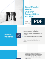 Ethical Decision Making: Employer Responsibilities and Rights