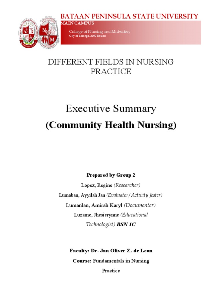 Community Health Nursing Overview | PDF | Nursing | Preventive Healthcare