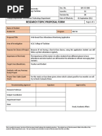 Research Topic Proposal Form