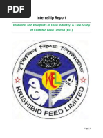 Internship Report: Problems and Prospects of Feed Industry: A Case Study of Krishibid Feed Limited (KFL)