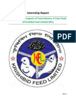 Internship Report: Problems and Prospects of Feed Industry: A Case Study of Krishibid Feed Limited (KFL)