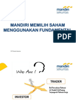 MMANDIRI MEMILIH SAHAM 6 JANUARI 2021 - Siti Nurbaya Sitohang