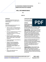 Well Decommissioning: Natural Resources Conservation Service Conservation Practice Standard