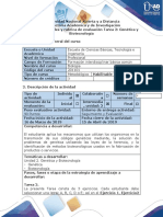 Guía de Actividad y Rubrica de Evaluación - Tarea 2 Genetica y Biotecnologia