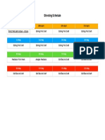 Shootingschedule