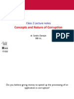 Class - 2 - Concepts and Economics of Corruption