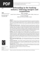 Download Rebranding in the banking industry following mergers and acquisitions by Laurent Muzellec SN50354318 doc pdf