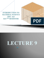 Introduction To Material Science PHY-613 B.S 7 Semester
