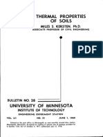 Thermal Properties of Soils: Miles S. Kersten, PH.D