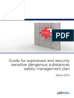 Guide For Explosives and Security Sensitive Dangerous Substances Safety Management Plan