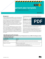 Blast Management Plan Template: Guidance Note