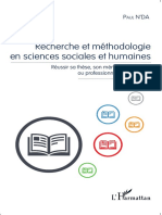 Paul N’da - Recherche et méthodologie en sciences sociales et humaines_ Réussir sa thèse, son mémoire de master ou professionnel, et son article-Editions L’Harmattan (2015) (1)