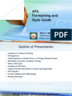 APA Formatting and Style Guide: Alice T. Valerio, PH.D., FBE