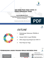 Perkembangan SDGs Dan COVID N Peran PT