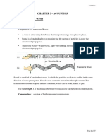 Chapter 5 - Acoustics 5.1. Nature of Sound Waves