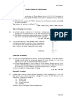 MBS3211 Fluid Dynamics Problems