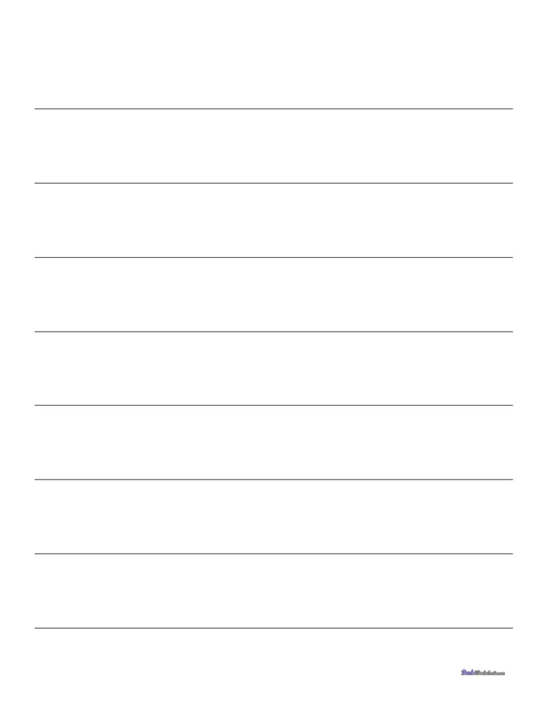 Lined Three Quarter Inch Template v1 PDF