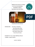 Informe de La Cerveza