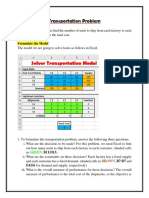 Developing An Excel Spreadsheet Program To Solve Transportation Problems