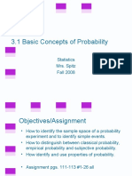 3.1 Basic Concepts of Probability