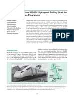 Development of Class 800/801 High-Speed Rolling Stock For UK Intercity Express Programme