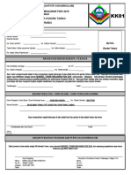 Borang Pendaftaran KK01 & KKO2 - 2019