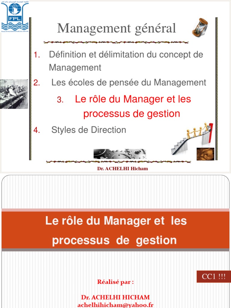 Rôle et processus du manager | PDF | Motivation | Motivant