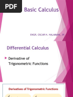 Basic Calculus: Engr. Oscar H. Halamani, JR