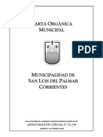 2008-01-29 - Carta Organica San Luis Del Palmar