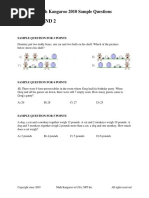 Math Kangaroo Practice Problems (Grades 1-8) | PDF | Geometry ...
