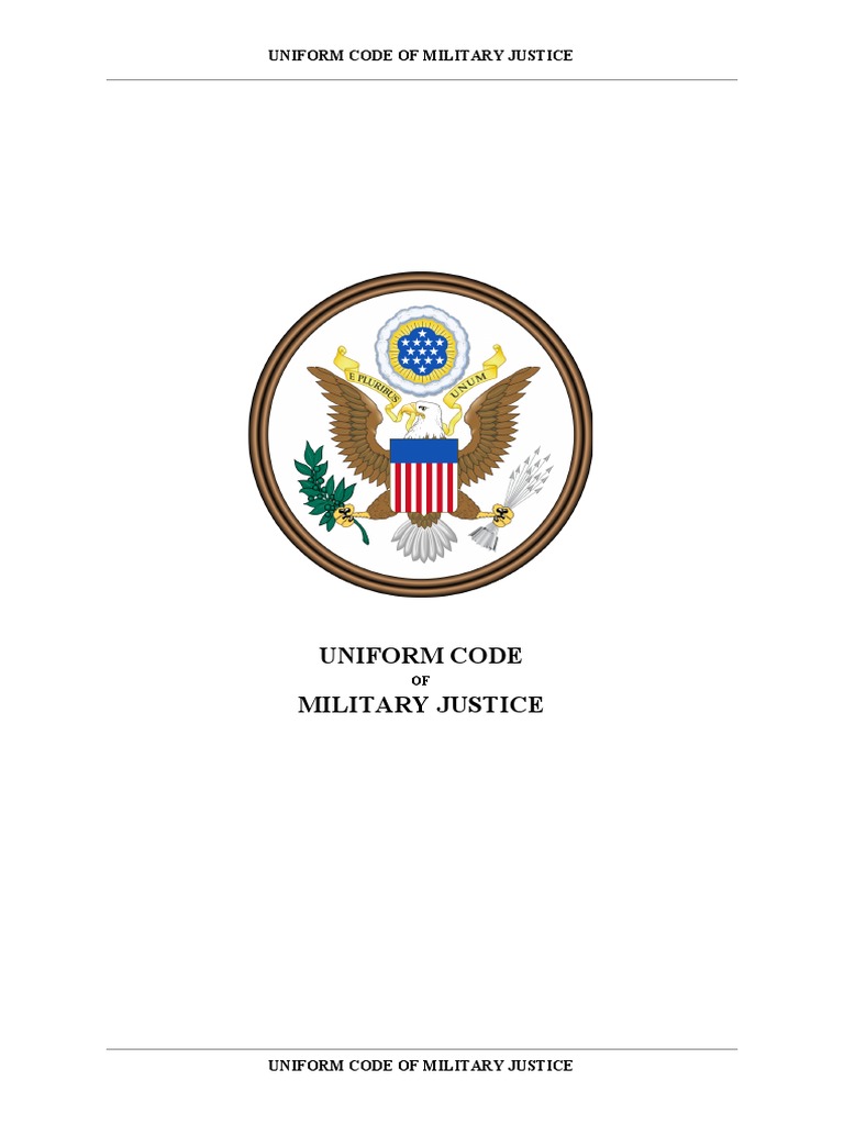 Overview of the UCMJ Regulations | PDF | Judge Advocate General's Corps ...