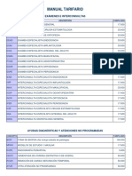 Tarifas 2020 Clínica Odontológica VID