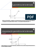 Interpretacion Geométrica de La Derivada