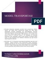 Model Transportasi Bagian I