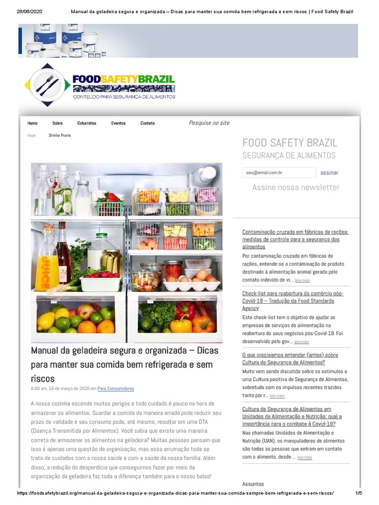 Arquivos Traduções - Food Safety Brazil