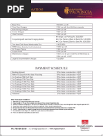 Rajapushpa Provincia Price Sheet