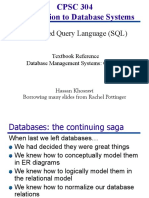 Structured Query Language (SQL) : Textbook Reference Database Management Systems: Chapter 5