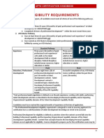 Eligibility Requirements: 2020 Aptd Certification Handbook
