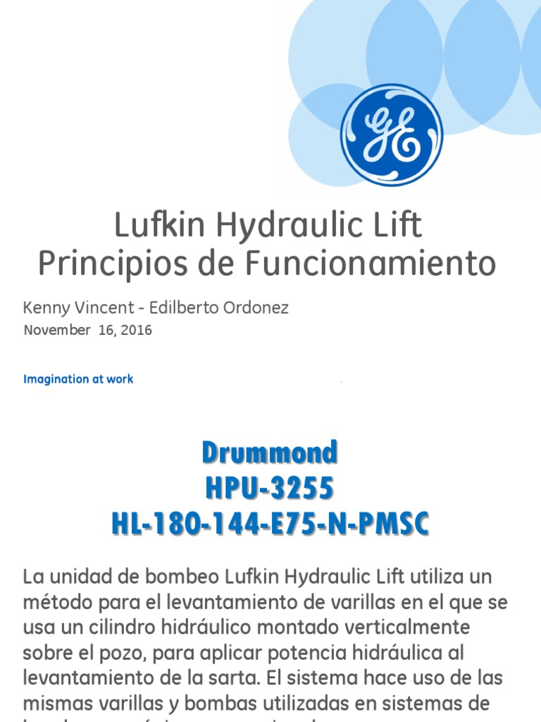 Lufkin Hydraulic Lift Operation GuideCustomer R03 SP PDF Bomba Ingeniería mecánica